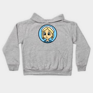 Patriot Portrait - Chibi Elizabeth Maxwell Steele (Large Print) Kids Hoodie